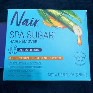 Nair Spa Sugar Hair Remover Kit 100% Naturally Derived Ingredients 8.5 Oz